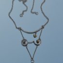 Sterling silver & gold lady pendant