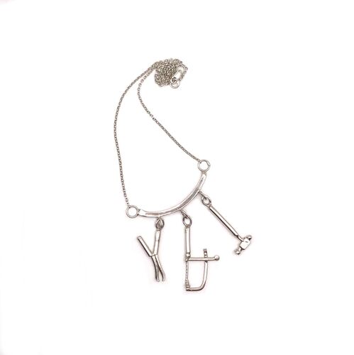 Sterling silver jewellery tools necklace