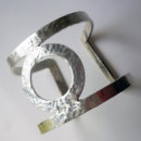 Sterling silver fitted bangle