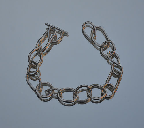 Sterling silver charm bracelet