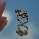 Sterling silver bubbly ball sterling silver ring