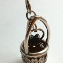 Silver filligree. bird necklace
