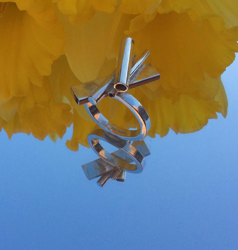 Sterling silver stack ring