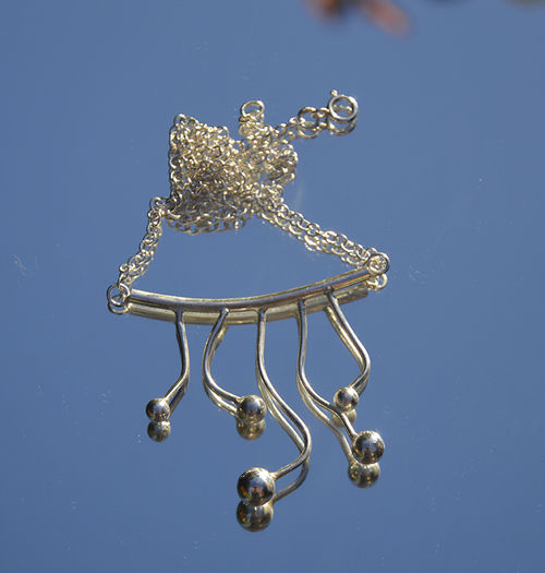 Sterling silver balls choker