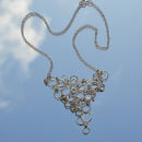 Sterling silver tube choker necklace