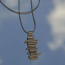 Sterling silver tube pendant