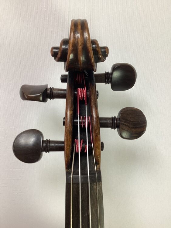 R German violin pegbox front