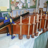 Small Bass glueing up