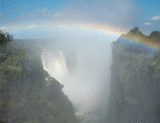 Rainbow over Victoria Falls