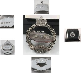 Hallmarked Sterling Silver Royal Tank Regiment Centenary Edition Capbadge