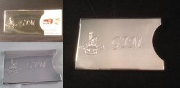 Hallmarked sterling silver business card case