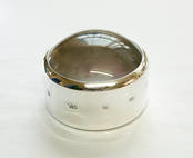 Hallmarked sterling silver desk magnifier