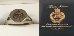Royal Tank Regiment Gold Plated SIgnet Ring
