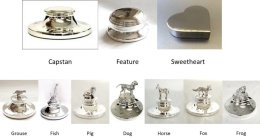 Hallmarked sterling silver paperweights