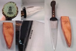 Sgian Dubh Sterling Silver Blade