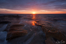 Beadnel Bay Sunrise in Northumberland