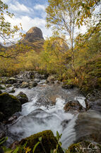 Looking Up towards The Three Sisters Glencoe.