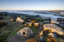 First Light On Curbar Edge