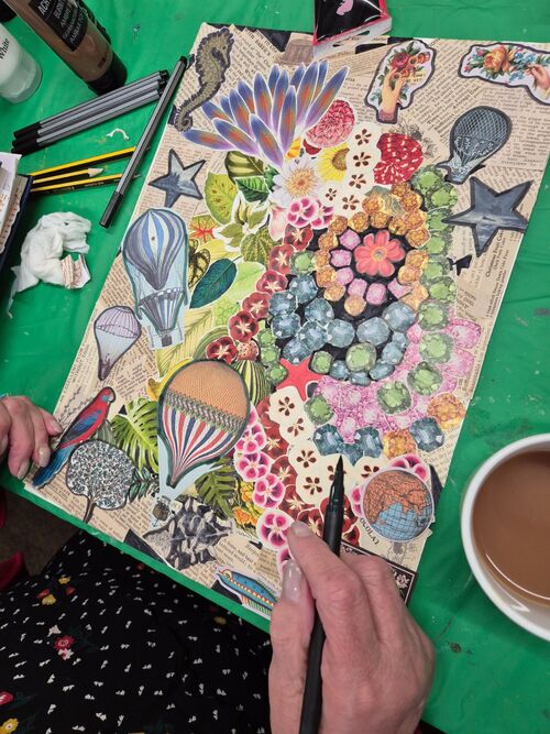 Collage & Mixed Media Self Portrait Session