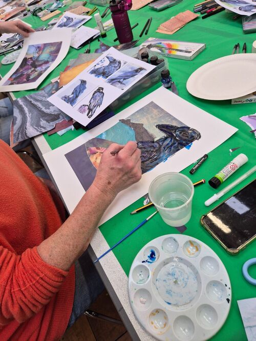 Printmaking, Collage & Mixed Media Art Sessions