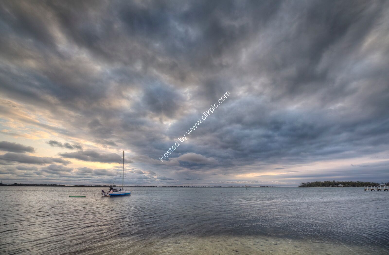 Lone Yacht at Dawn - H/C