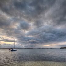 Lone Yacht at Dawn - H/C