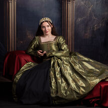 Princess Elinor on her chaise longue