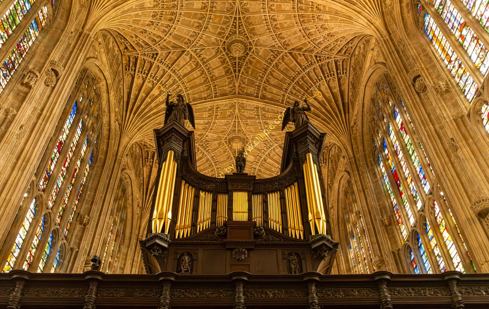 Fan-vaulted ceiling Kings College Chapel Cambridge - 1st place