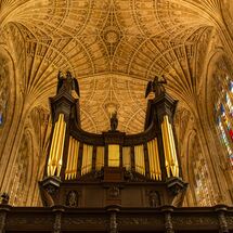 Fan-vaulted ceiling Kings College Chapel Cambridge - 1st place