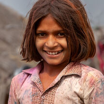 Smiley Indian Girl - H/C -