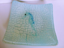 Seahorse Crackle dish