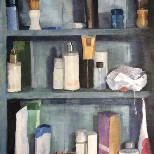 Acrylic painting on prepared board.