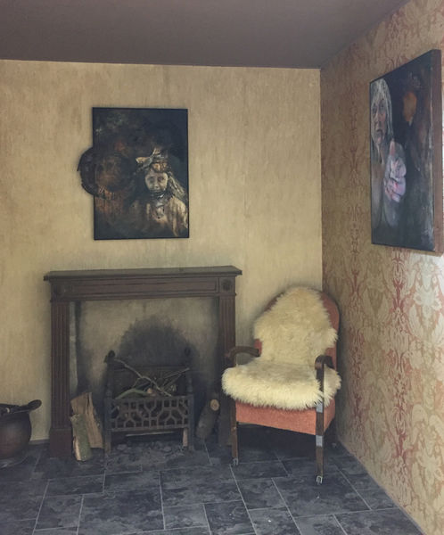 Traces and Connections in Degree Show setup