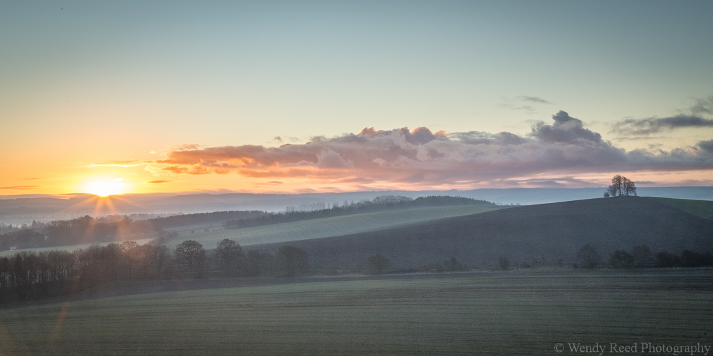 Sunrise at Brightwell Barrow