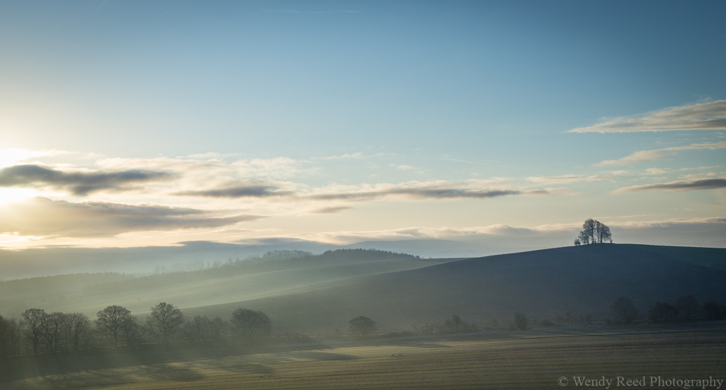 And the mist rolled in, Brightwell Barrow