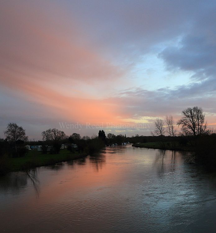 Sunset from Clifton Hampden Bridge
