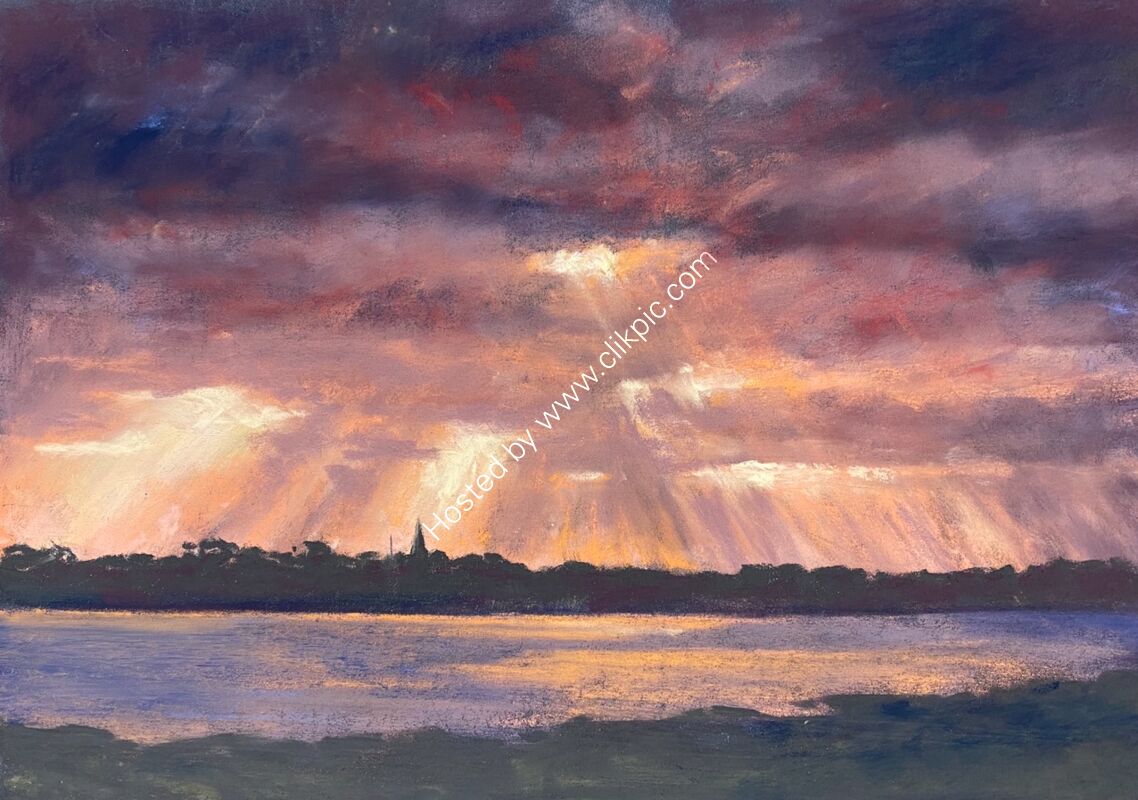 Wintry rays over Grand Havre from Rousse