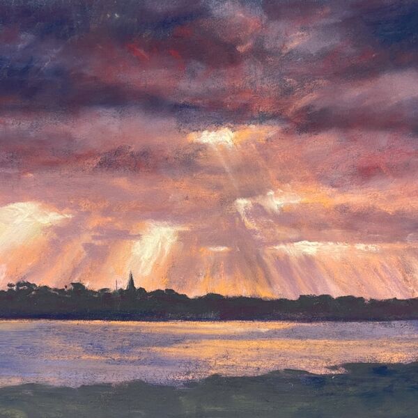 Wintry rays over Grand Havre from Rousse