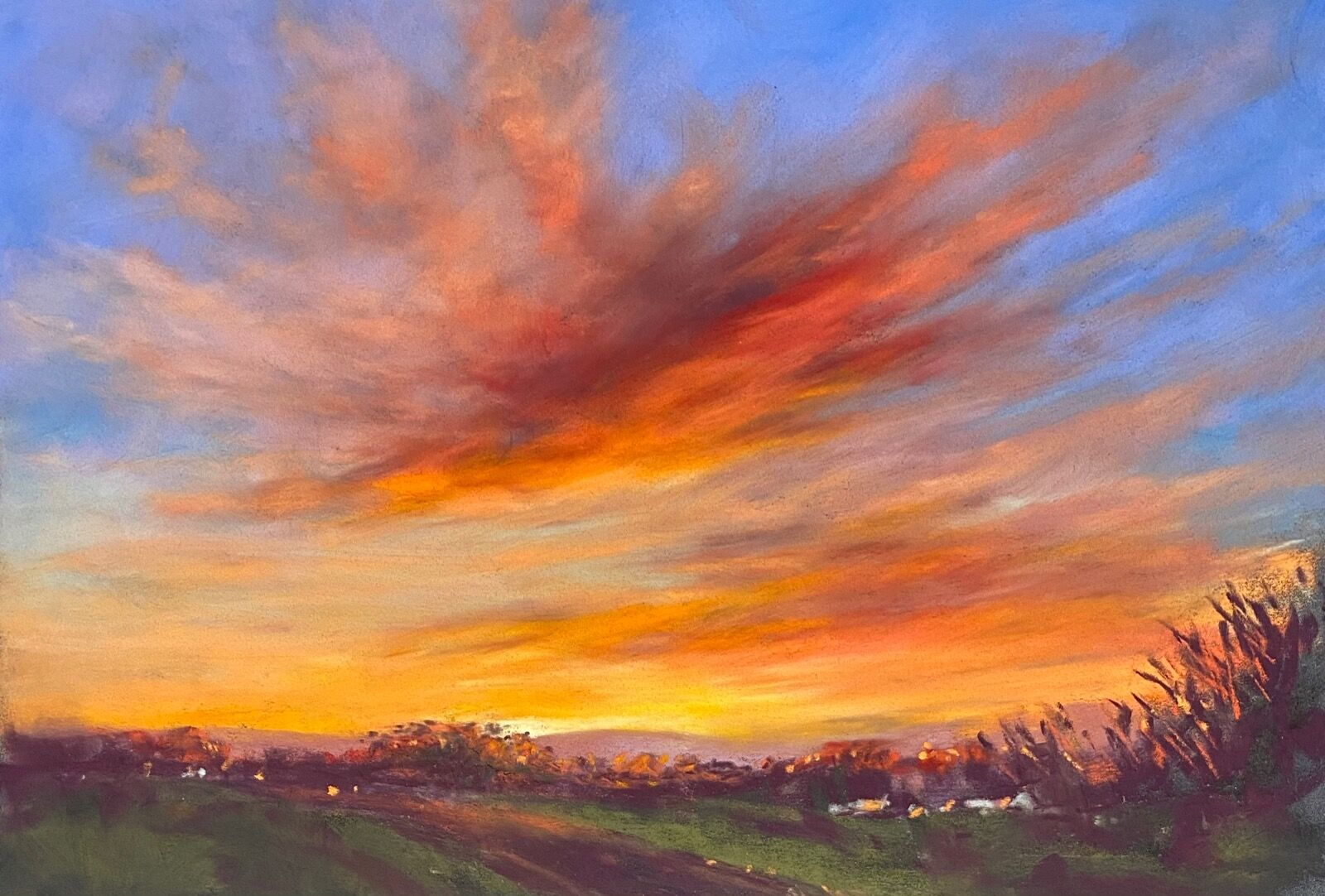 Fiery sunrise over L’Islet