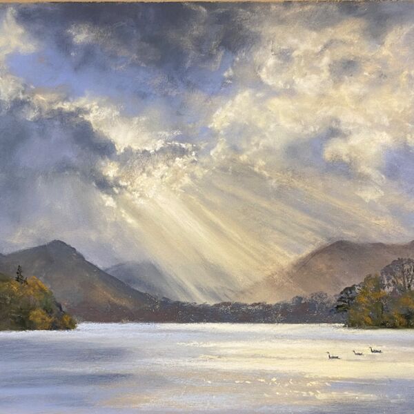 Winter rays over Derwentwater