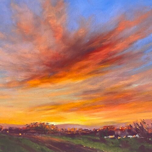 Fiery sunrise over L’Islet