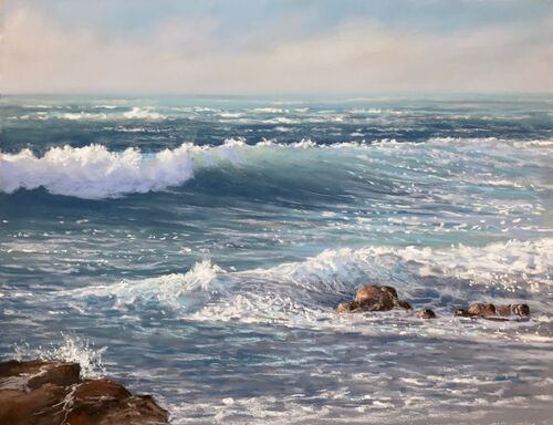 Incoming tide at Portinfer