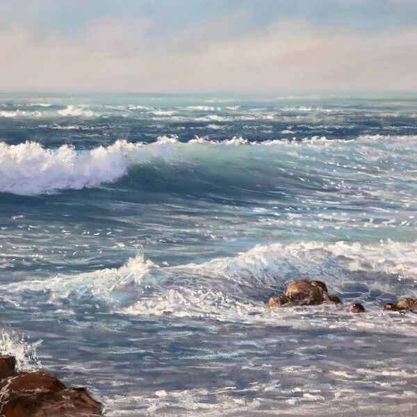 Incoming tide at Portinfer