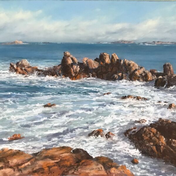 Ebbing tide near Albecq