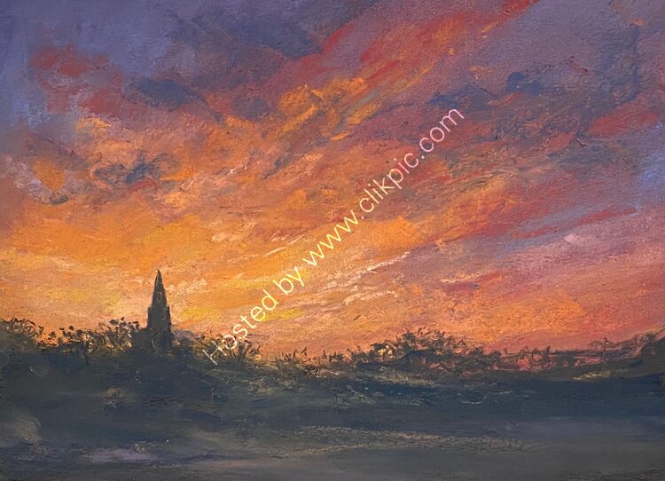 Sunrise over Vale Church