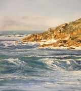 Incoming tide at Vazon Bay