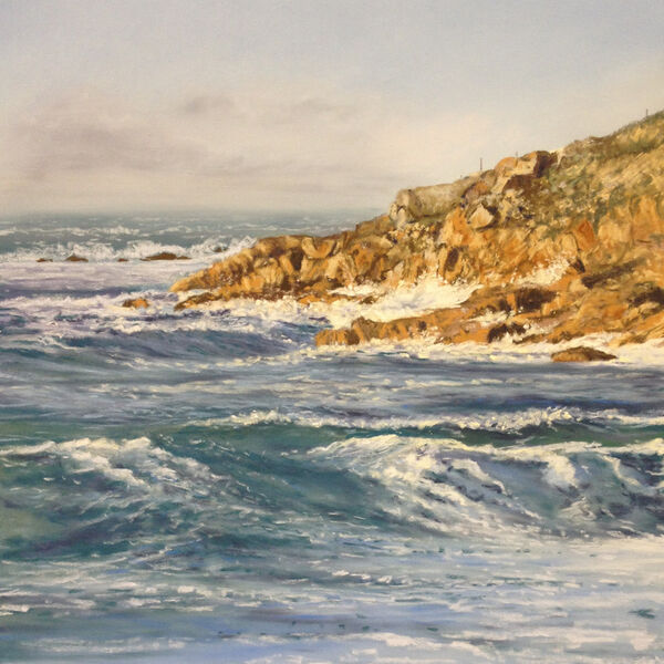 Incoming tide at Vazon Bay