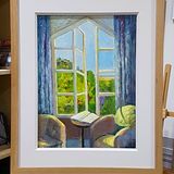 Room at The Crown and Castle, Orford, Suffolk (oils)