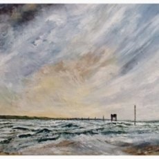 Holy Island (oil on canvas) 22" x 16" £200