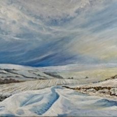Winter Above Low Row, Swaledale (oils) Not for sale